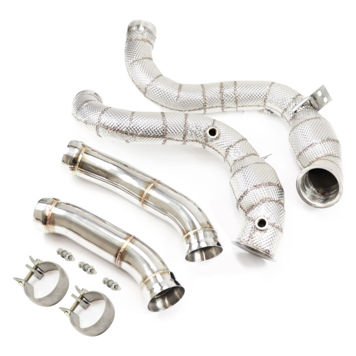 DOWNPIPE DECATA TUBE AFRIQUE INOX 70MM MERCEDES C63 C63S AMG W205 2014+