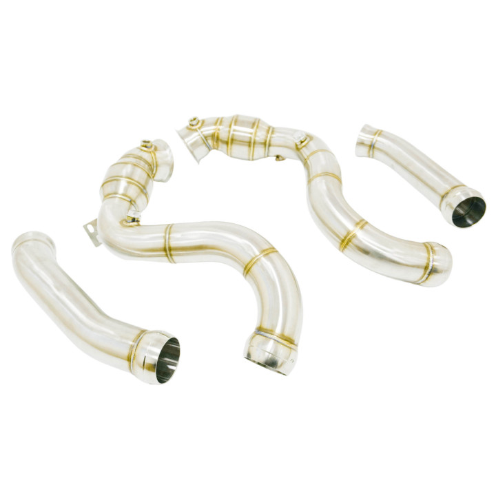 DOWNPIPE DECATA TUBE AFRIQUE INOX 70MM MERCEDES C63 C63S AMG W205 2014+