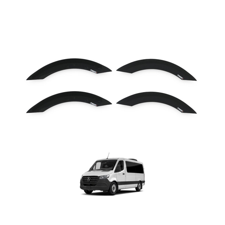 4 ELARGISSEURS D'AILE PLASTIQUE MERCEDES SPRINTER W907 W910 2018+