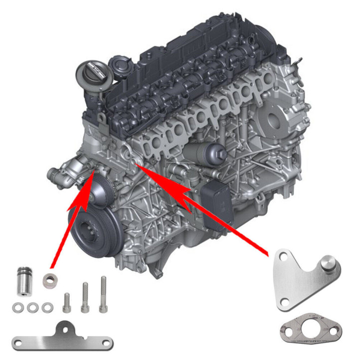 KIT SUPPRESSION EGR + REFROIDISSEUR POUR BMW N57 / N57S