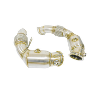 DOWNPIPE INOX BMW SERIE 5 6 7 X5 X6 N63 S63 2008-2015