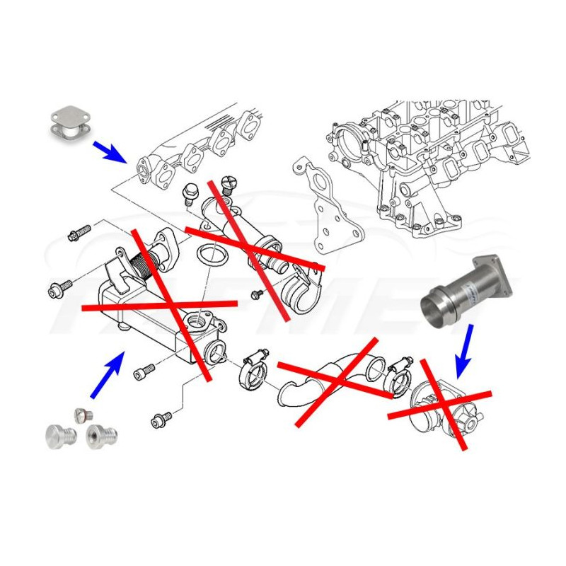 Kit Suppression Vanne Egr Bmw M M