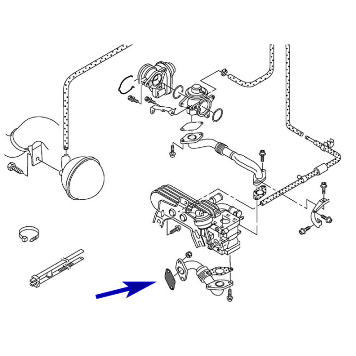 PLAQUE SUPPRESSION VANNE EGR VAG AUDI SEAT SKODA VW 1.4 1.9 2.0 2.5 TDI