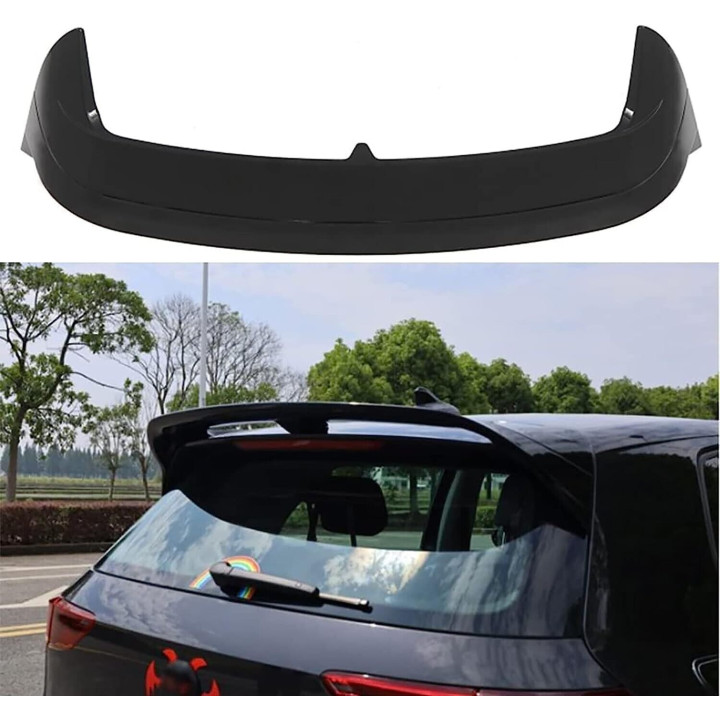 AILERON SPOILER BECQUET NOIR BRILLANT VW GOLF 8 CS STYLE GTI GTE R GTD