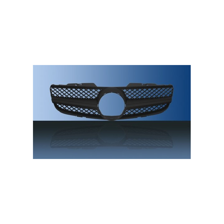 CALANDRE MERCEDES R230 SL MAT NOIRE 06-08