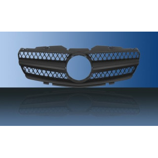 CALANDRE MERCEDES R230 SL MAT NOIRE 02-06