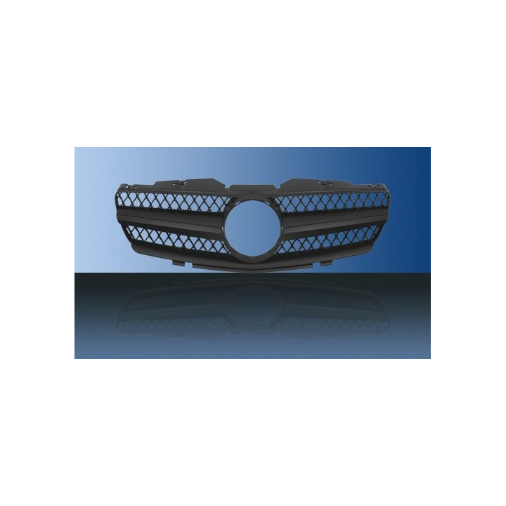 CALANDRE MERCEDES R230 SL MAT NOIRE 02-06