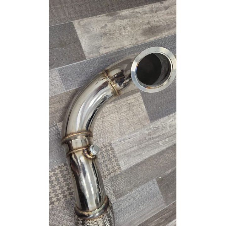 DOWNPIPE DEFAP INOX 76MM VW GOLF 7 7.5 GTI TCR LEON CUPRA SKODA RS EA888