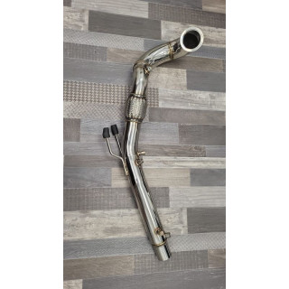 DOWNPIPE DEFAP INOX 76MM VW GOLF 7 7.5 GTI TCR LEON CUPRA SKODA RS EA888