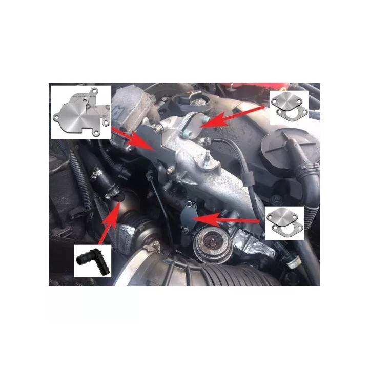 Kit suppression EGR 1.9 / 2.0 TDI – Audi VW Seat Skoda – Plaques avec joints