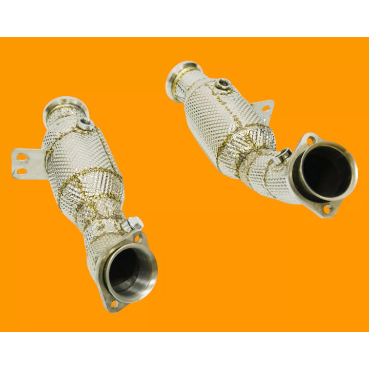 CATA SPORT 200 CELL DOWNPIPE INOX 76MM MERCEDES C43 / E43 / E400 W205 2016- M276