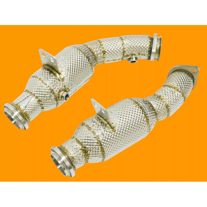 CATA SPORT 200 CELL DOWNPIPE INOX 76MM MERCEDES C43 / E43 / E400 W205 2016- M276