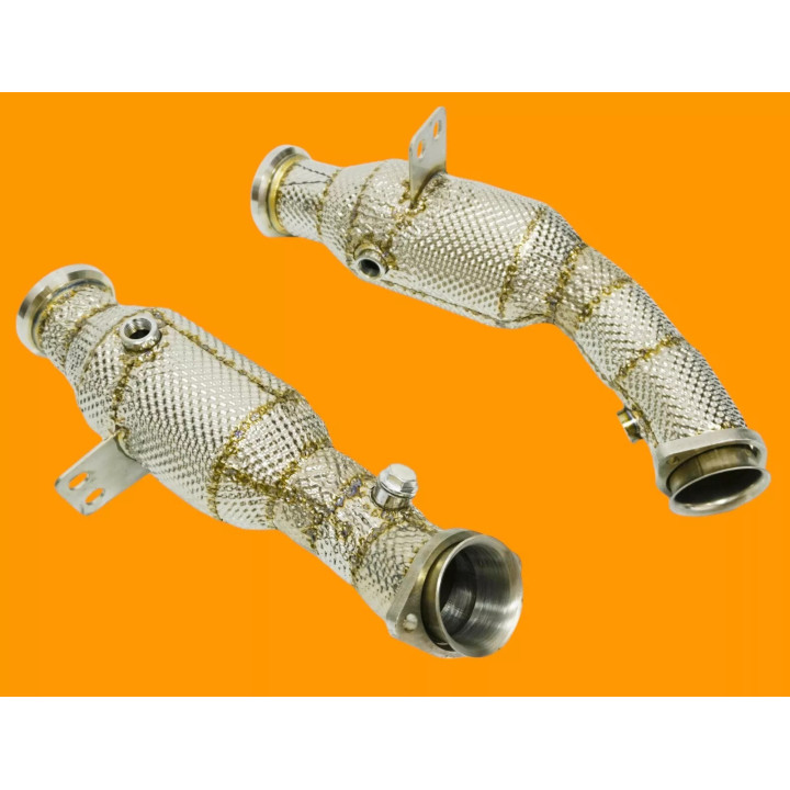 CATA SPORT 200 CELL DOWNPIPE INOX 76MM MERCEDES C43 / E43 / E400 W205 2016- M276