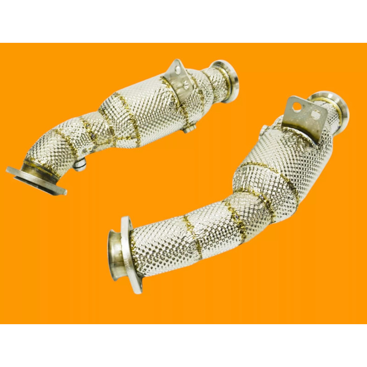 CATA SPORT 200 CELL DOWNPIPE INOX 76MM MERCEDES C43 / E43 / E400 W205 2016- M276