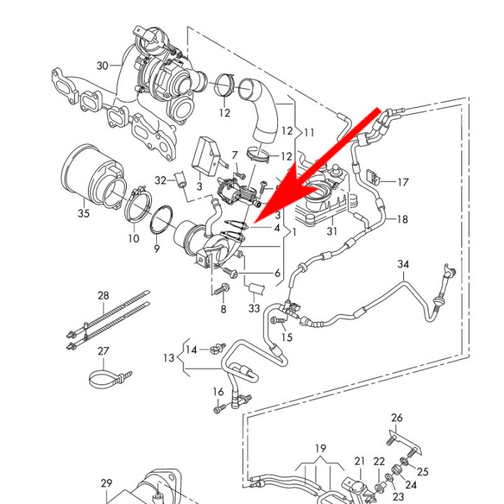 Kit suppression EGR 1.6 2.0 TDI CUNA CLCH Audi VW