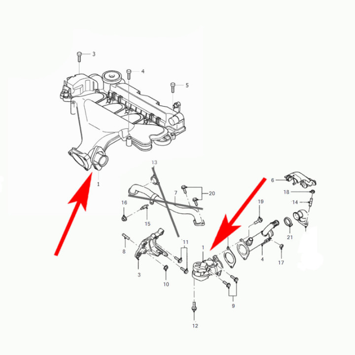 Kit suppression EGR 2.0 HDi TDCi DW10 – Peugeot Citroën Ford Fiat Volvo