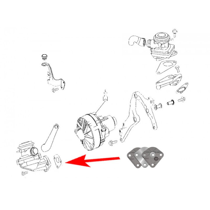 PLAQUE SUPPRESSION EGR MERCEDES M272 M273