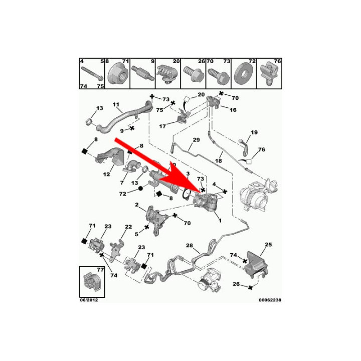 PLAQUE SUPPRESSION VANNE EGR Citroen Peugeot HDI Ford TDCI 2.0 16V
