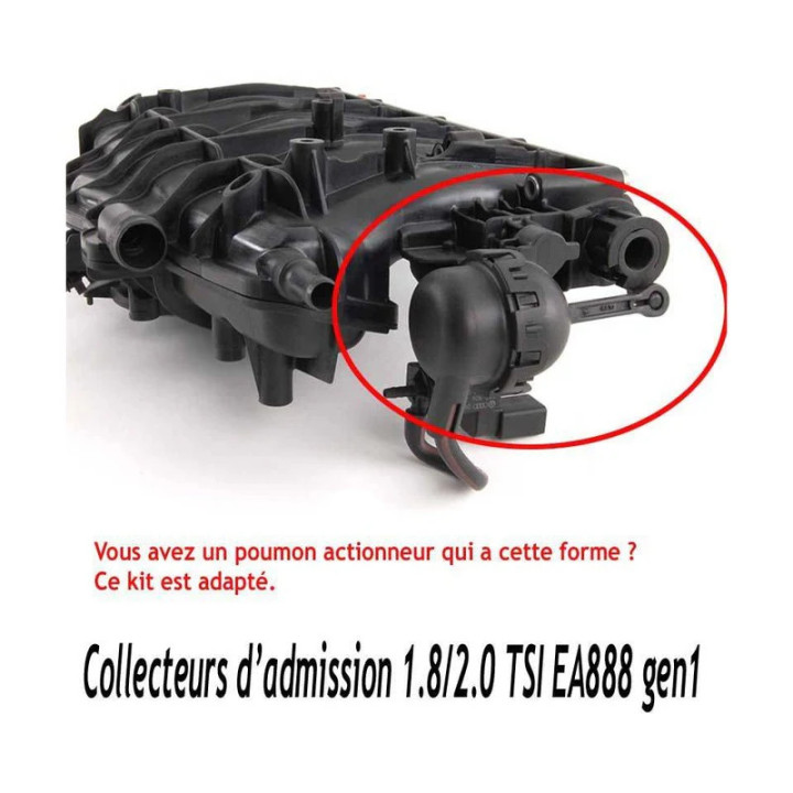 KIT CLAPET ADMISSION AUDI SEAT VW SKODA 1.8 2.0 TSI EA888