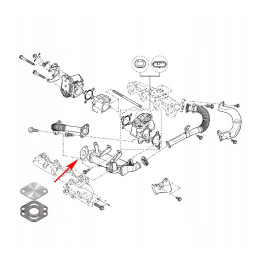 PLAQUE DE VANNE EGR POUR RENAULT NISSAN OPEL 2.0 2.3 cdti