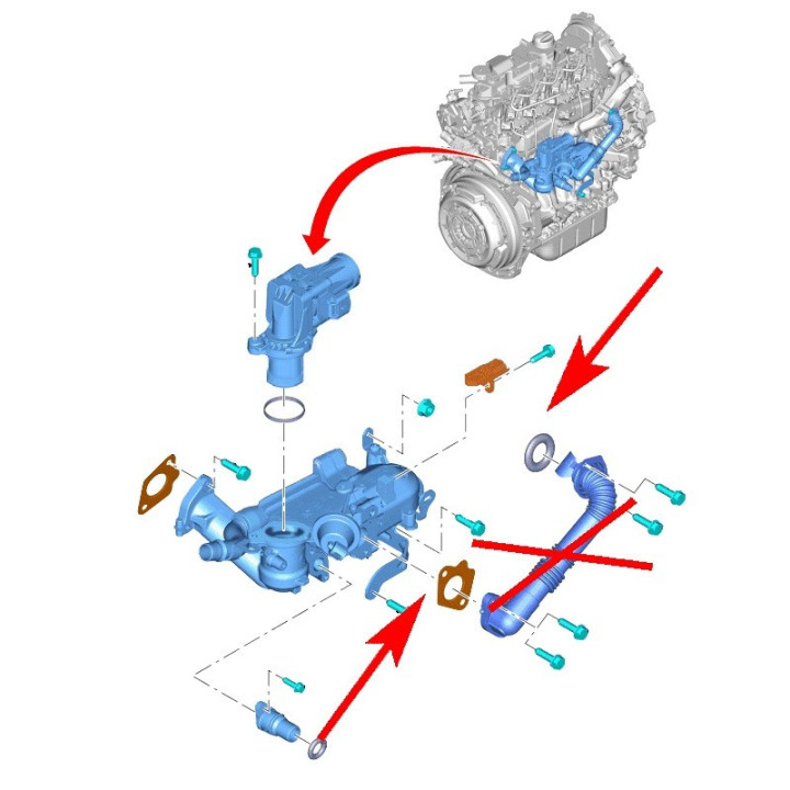 Suppression EGR 1.4 HDI 1.6 TDCi DV4 DV6 – Peugeot Citroën Ford