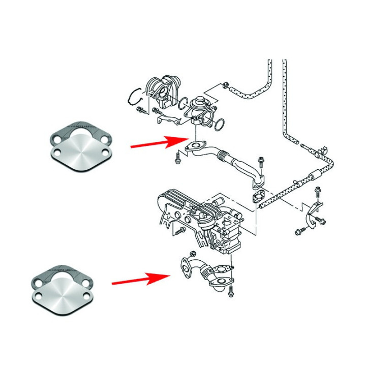 Suppression EGR Opel Insignia 2.0 CDTI B20DTH – Kit plaque EGR