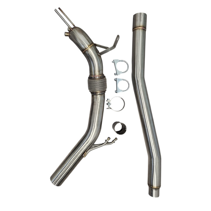 DOWNPIPE INOX AUDI VW SEAT TDI  63mm 90 105 110 140 170 4 ROUES MOTRICES