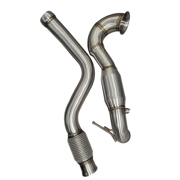 DOWNPIPE INOX MERCEDES CLA45 A45 GLA45 AMG