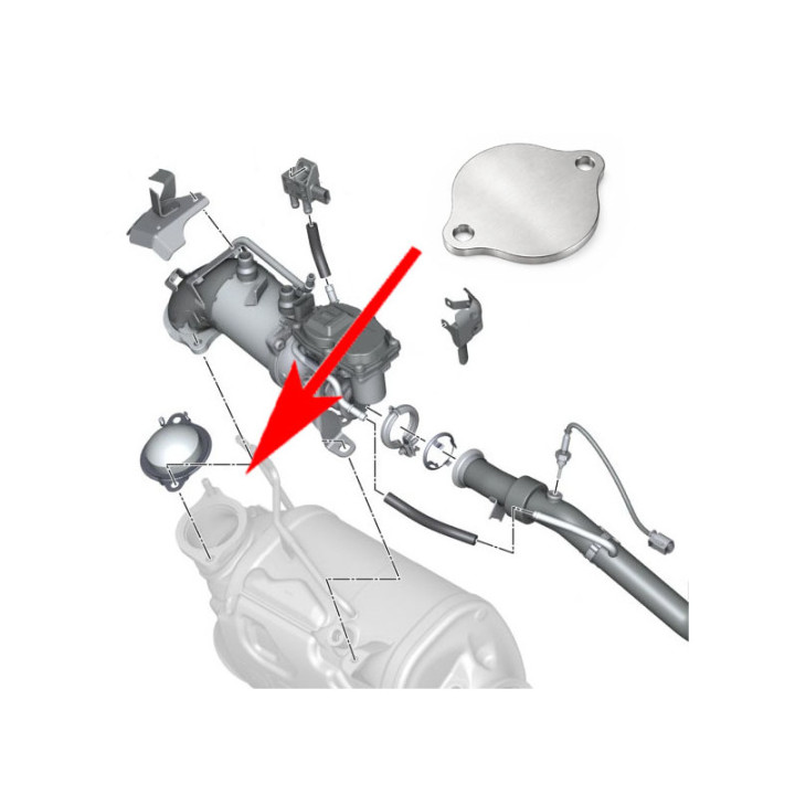 KIT SUPPPRESSION EGR ET REFROIDISSEUR BMW B57 DIESEL