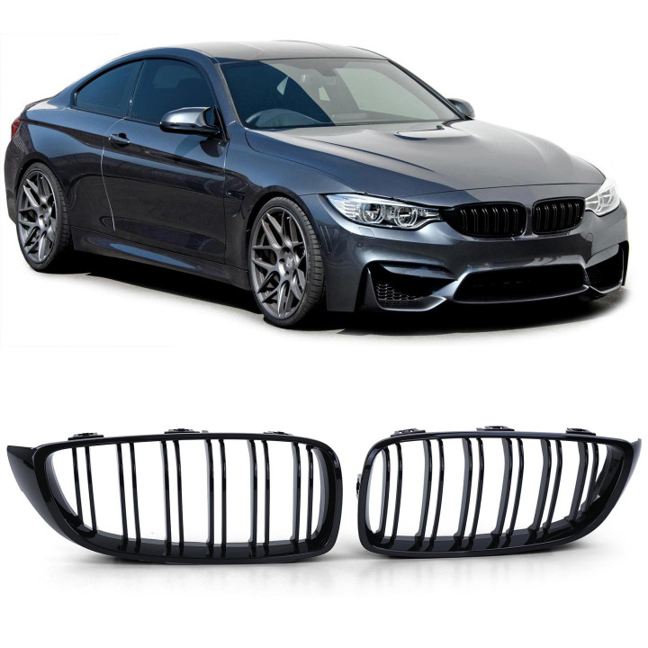 Calandre BMW F32 F33 F36 noir brillant M4