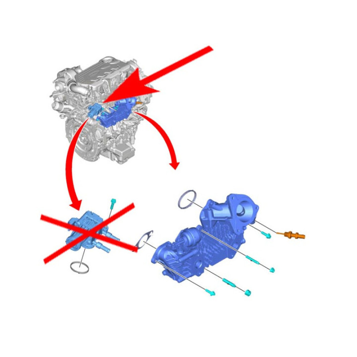 KIT suppression EGR DV5 1.5 HDI – Peugeot Citroën Opel Fiat Toyota