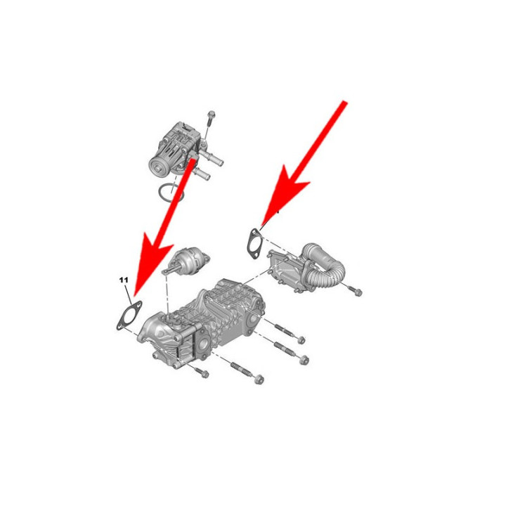 KIT suppression EGR DV5 1.5 HDI – Peugeot Citroën Opel Fiat Toyota