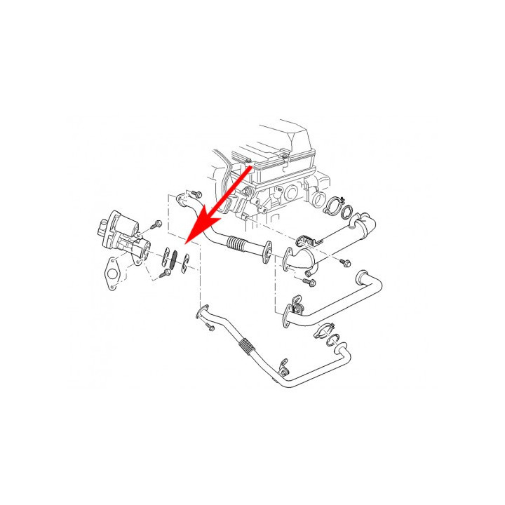 Kit Suppression EGR Jaguar Land Rover JDE7435 JDE7436