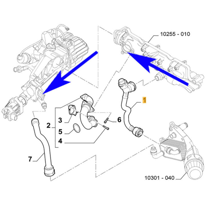 Kit Suppression EGR Alfa Giulietta Fiat 500X Doblo Jeep Renegade 1.6 JTDM Multijet EURO 6