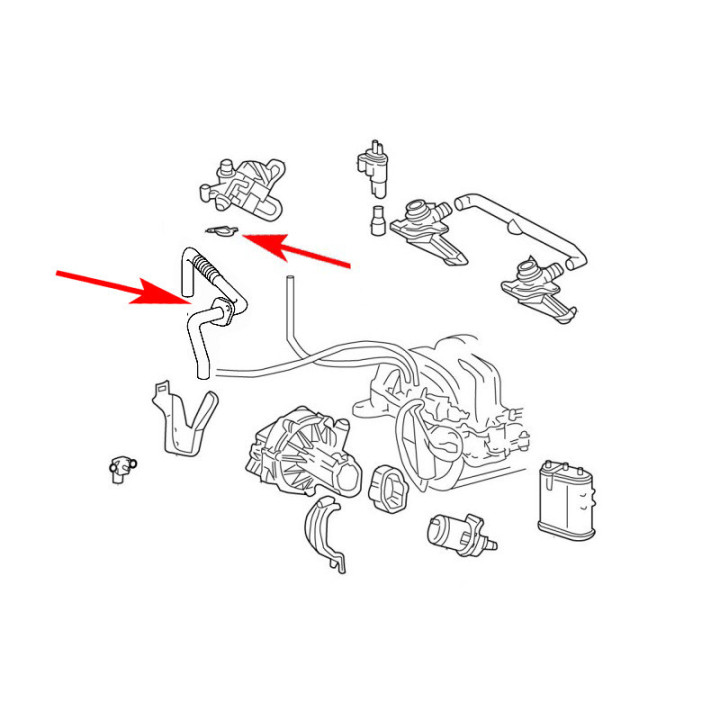Kit Suppression EGR Mercedes M112 M113 A1121412180 A1121420280