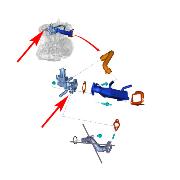 Kit Suppression EGR 2.2 HDi TDCi Boxer Jumper Transit