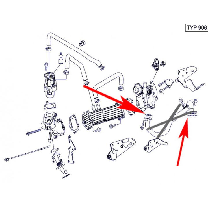 Kit Suppression EGR Mercedes 3.0 CDI V6 OM642
