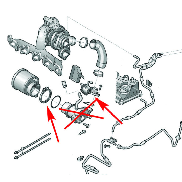 Kit Suppression EGR 2.0 TDI VAG 05L131512C