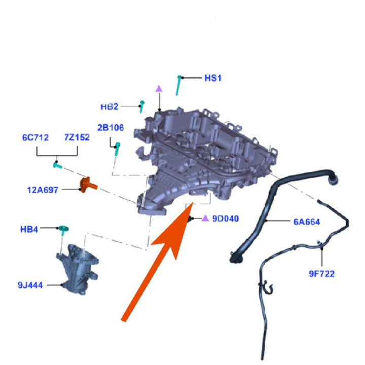 Kit suppression EGR 2.0 HDi DW10 Peugeot Citroën Ford