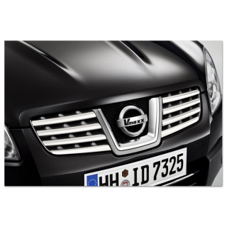 BAGUETTES DE CALANDRE CHROME NISSAN QASHQAI 2007-2009