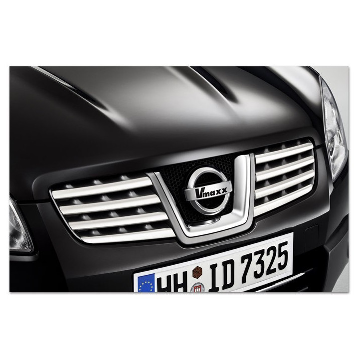 BAGUETTES DE CALANDRE CHROME NISSAN QASHQAI 2007-2009