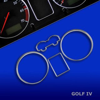 CERCLAGE ENTOURAGE COMPTEUR CHROME VW GOLF 4