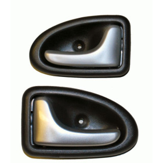 Kit poignées intérieures look alu Clio 2 98-05