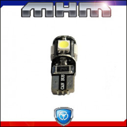 Ampoule 5 LED blanche T10 W5W SMD-CANBUS