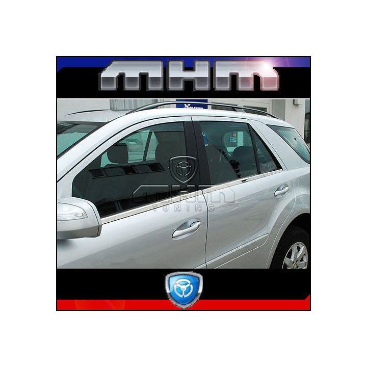 BAGUETTE VITRES CHROME MERCEDES ML W164 2005+