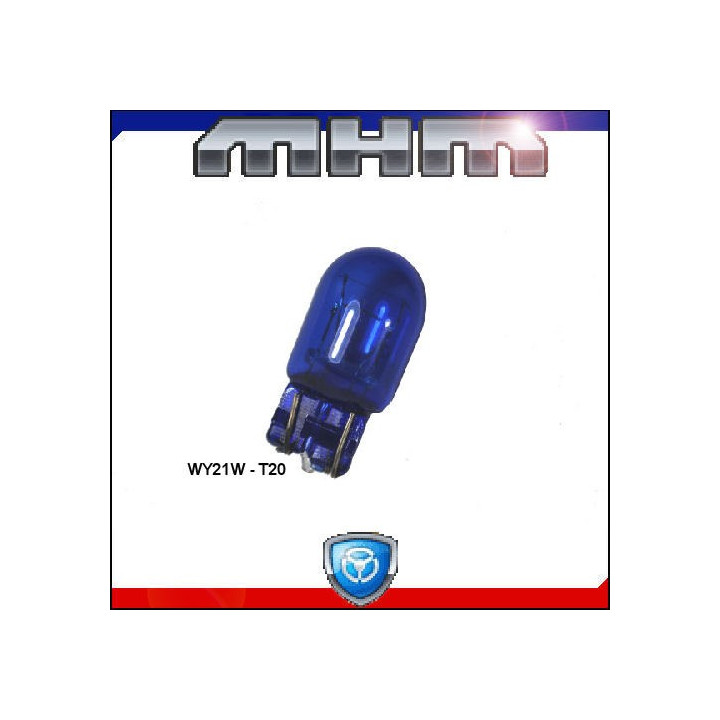 Ampoules T20 WY21W Bleutées éclairage blanc