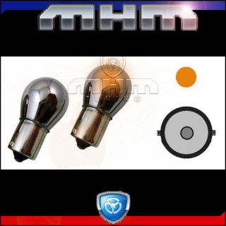 Ampoules orange chrome BA15S culot droit