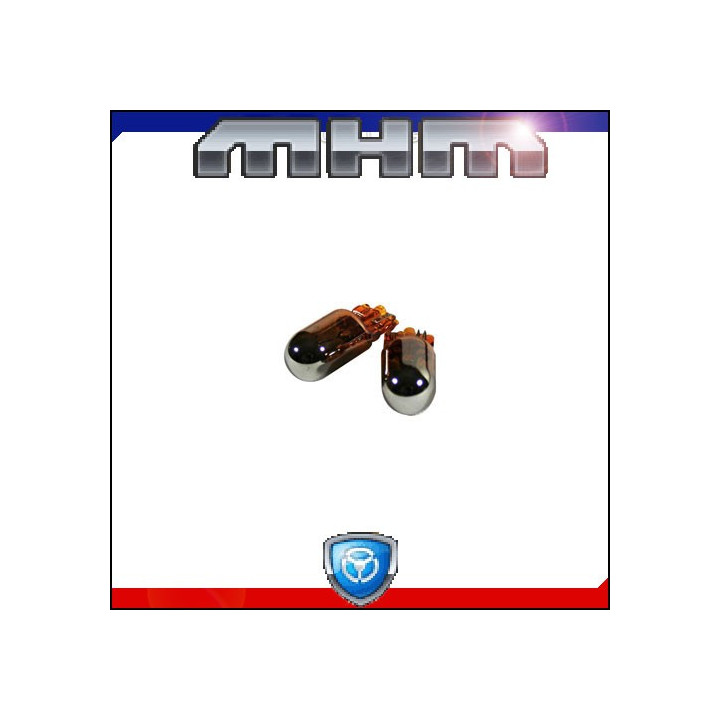 Ampoules T10 orange chromées 5W 12V pour répétiteur