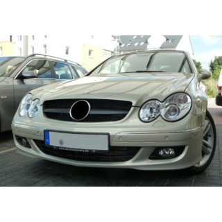 CALANDRE MERCEDES W209 SL MAT NOIRE