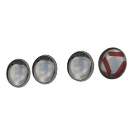 COUVRE BOUTONS CHROME